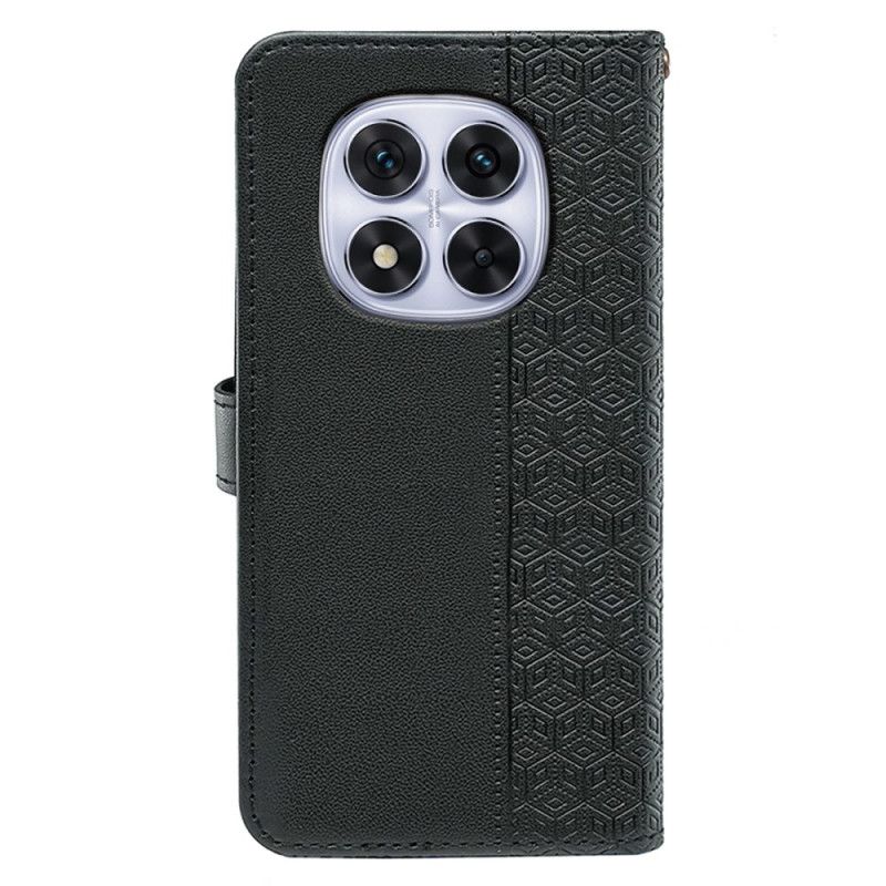 Läderskal Fodral Xiaomi Redmi Note 14 Pro 4g Kuberkant Och Rem