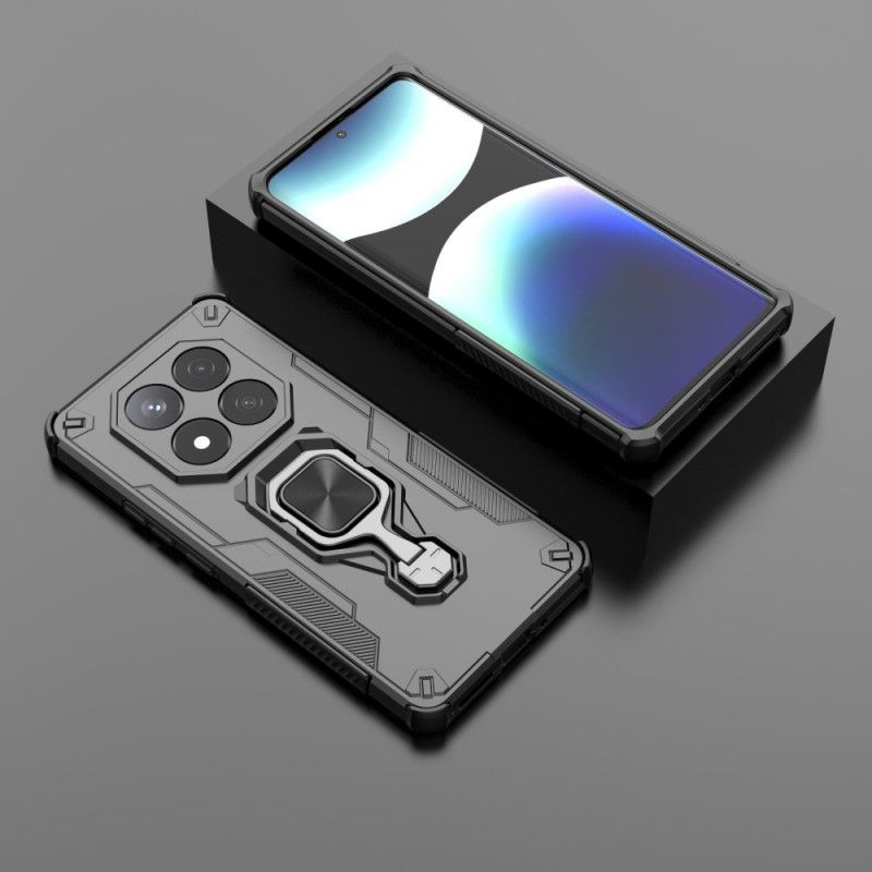 Skal För Xiaomi Redmi Note 14 Pro 4g Ultratålig Med Roterande Stativ