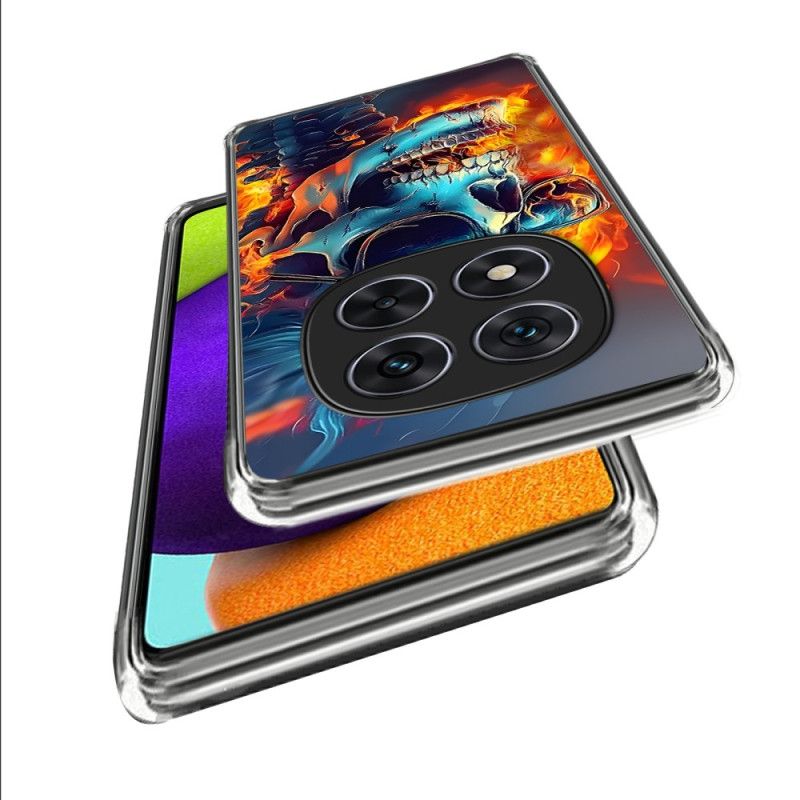 Skal Xiaomi Redmi Note 14 Pro 4g Flammande Dödskalle