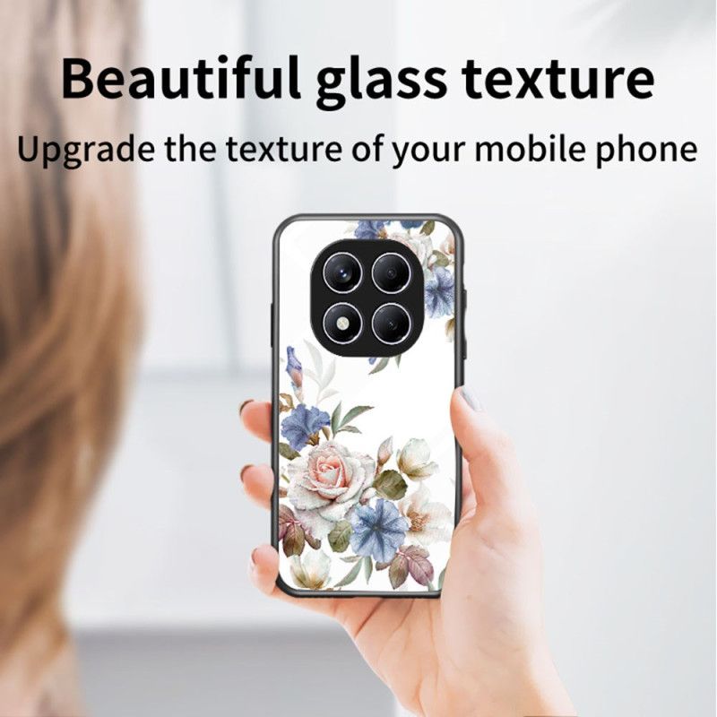 Skal Xiaomi Redmi Note 14 Pro 4g Telefonfodral Blommigt Härdat Glas