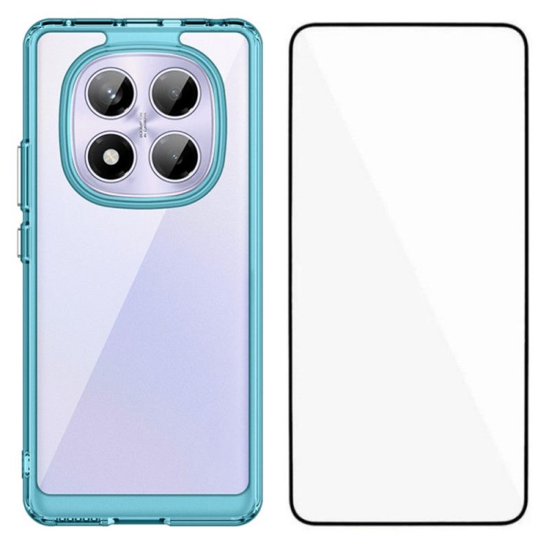 Skal Xiaomi Redmi Note 14 Pro 4g Telefonfodral Hybrid Med Skärmskydd I Härdat Glas