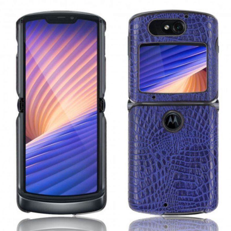 Skal Motorola Razr 5g Krokodilskinnseffekt