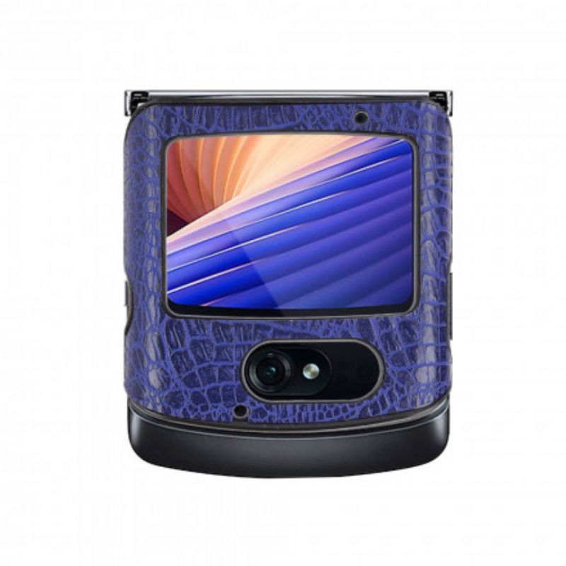 Skal Motorola Razr 5g Krokodilskinnseffekt