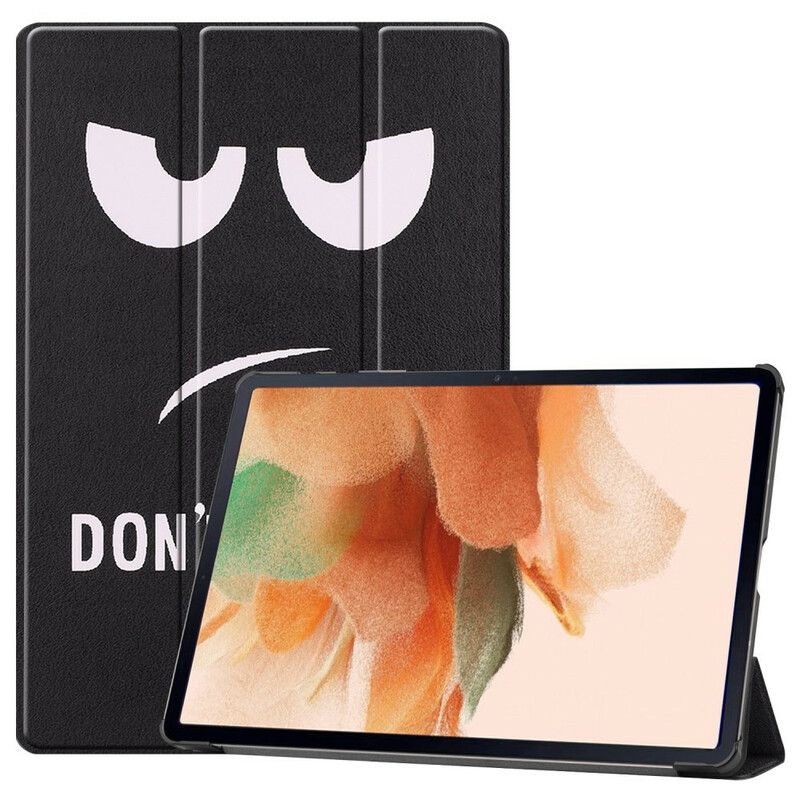 Smart Fodral Samsung Galaxy Tab S7 Fe Don't Touch Me Pennhållare