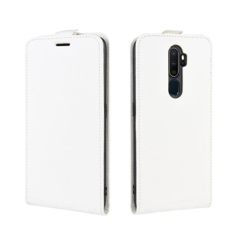 Läderfodral Oppo A5 2020 Svart Mobilskal Vikbar Lädereffekt