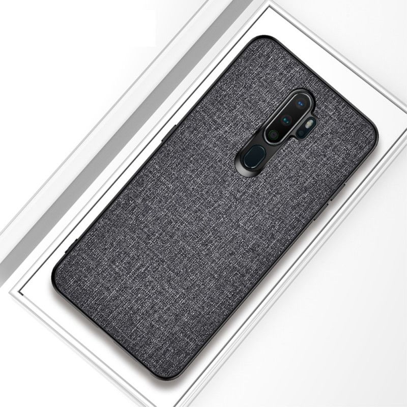 Skal för Oppo A5 2020 Svart Tygstruktur