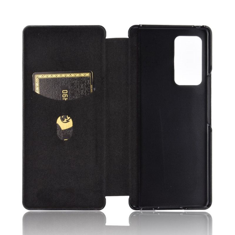Fodral Samsung Galaxy Z Fold 2 Svart Kolfiber