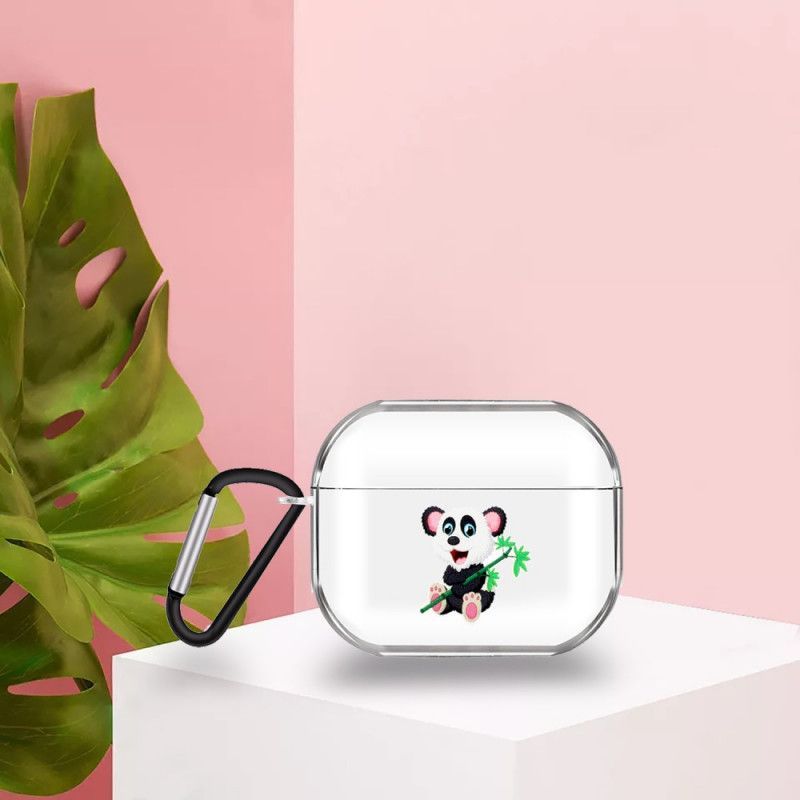 Skal AirPods Pro Svart Transparent Silikon Vilda Djur Serie