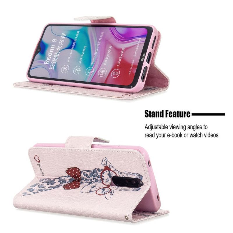 Fodral för Xiaomi Redmi 8 Nördgiraff
