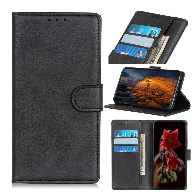 Fodral för Xiaomi Redmi 8 Svart Retro Matt Lädereffekt