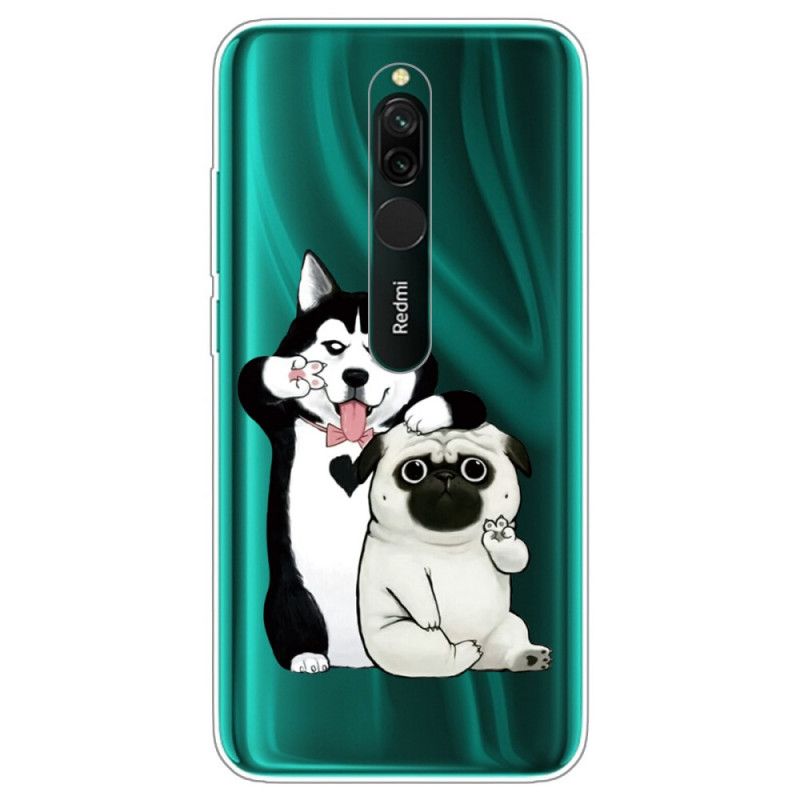 Skal Xiaomi Redmi 8 Mobilskal Roliga Hundar