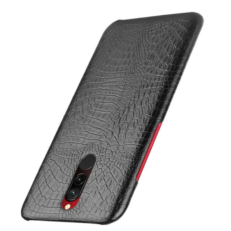 Skal Xiaomi Redmi 8 Svart Krokodilhudstil