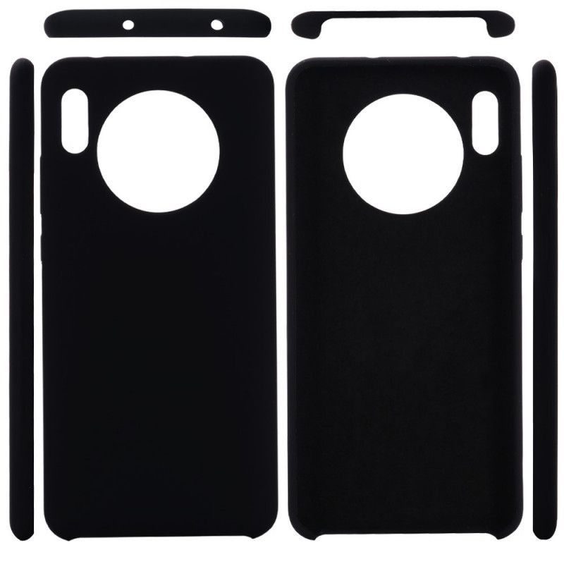 Skal Huawei Mate 30 Svart Mobilskal Flytande Silikon Design