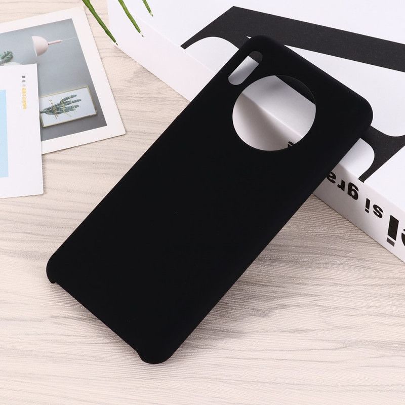 Skal Huawei Mate 30 Svart Mobilskal Flytande Silikon Design