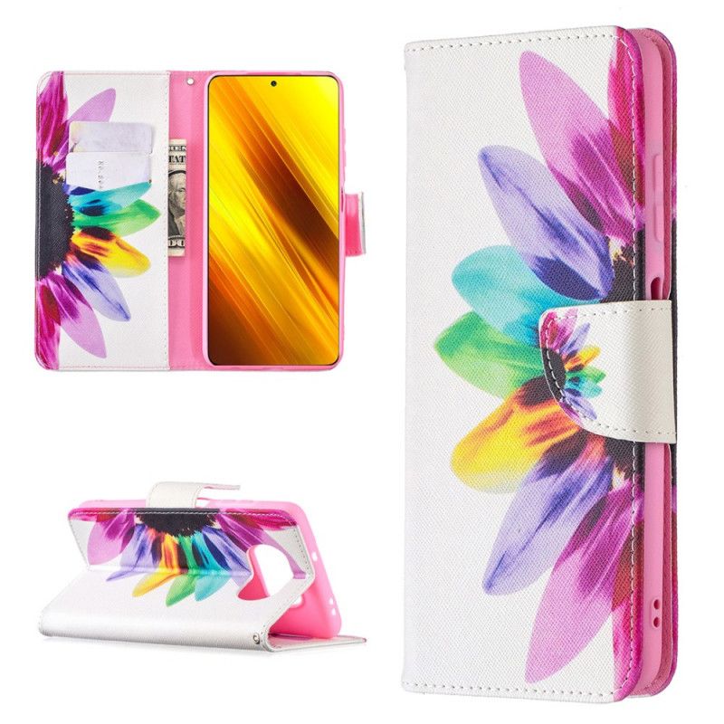 Fodral för Xiaomi Poco X3 Akvarellblomma