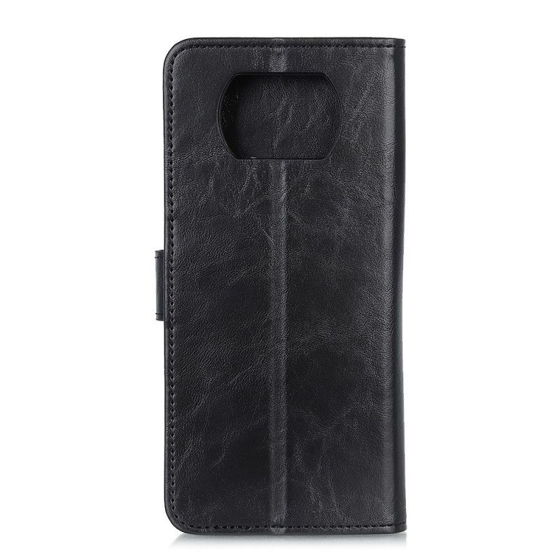 Fodral Xiaomi Poco X3 Svart Vintage Tricolor Lädereffekt