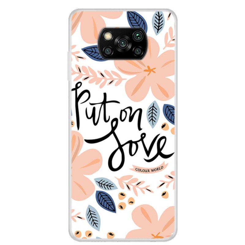 Skal för Xiaomi Poco X3 Sätt På Kärlek