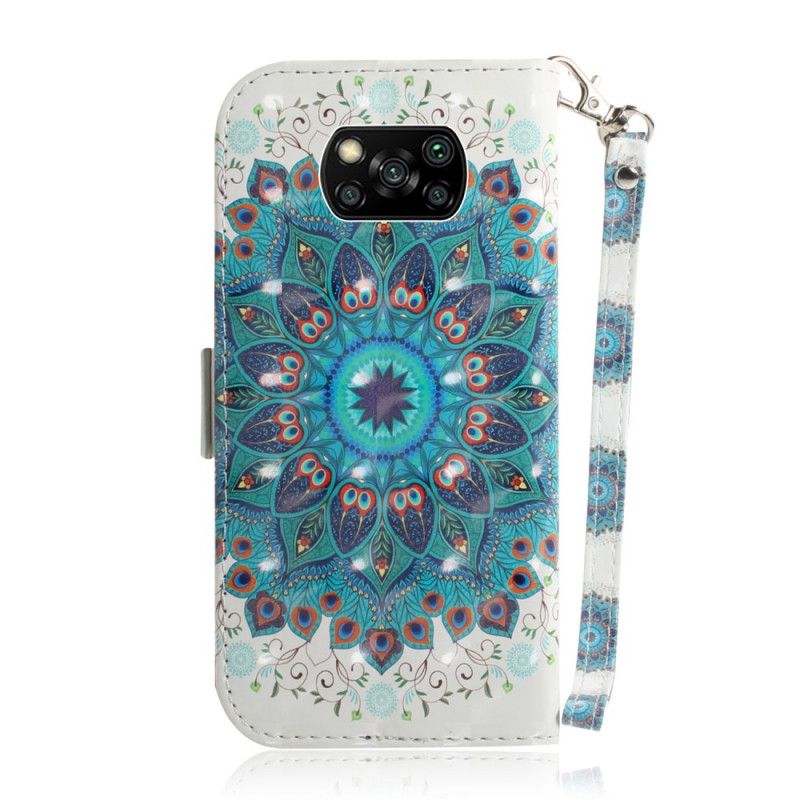 Skyddsfodral Xiaomi Poco X3 Mästerlig Mandala Med Rem