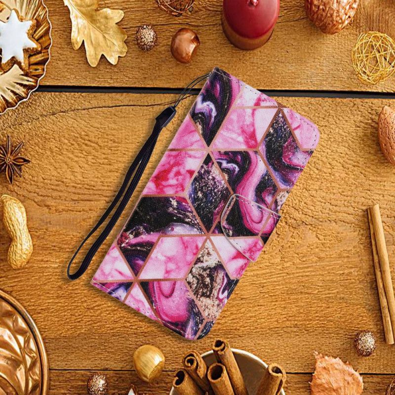 Fodral Xiaomi Redmi Note 11 / Poco M4 Pro 5g Geometrisk Marmorstil