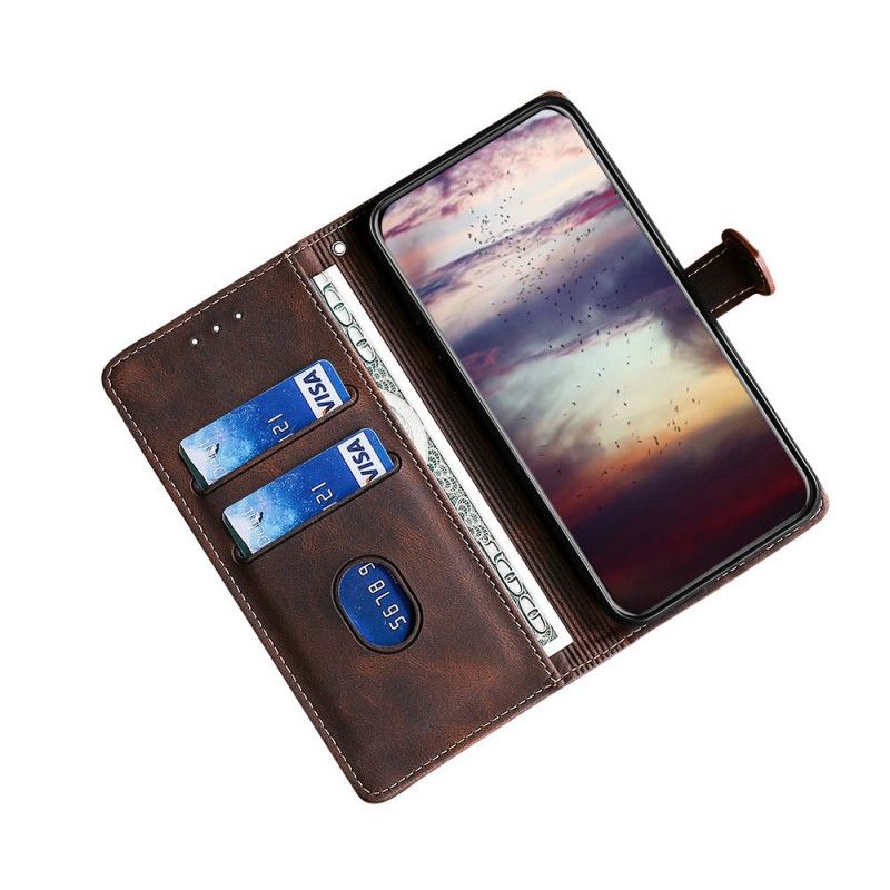 Fodral Xiaomi Redmi Note 11 / Poco M4 Pro 5g Konstläder Bicolor Snygg