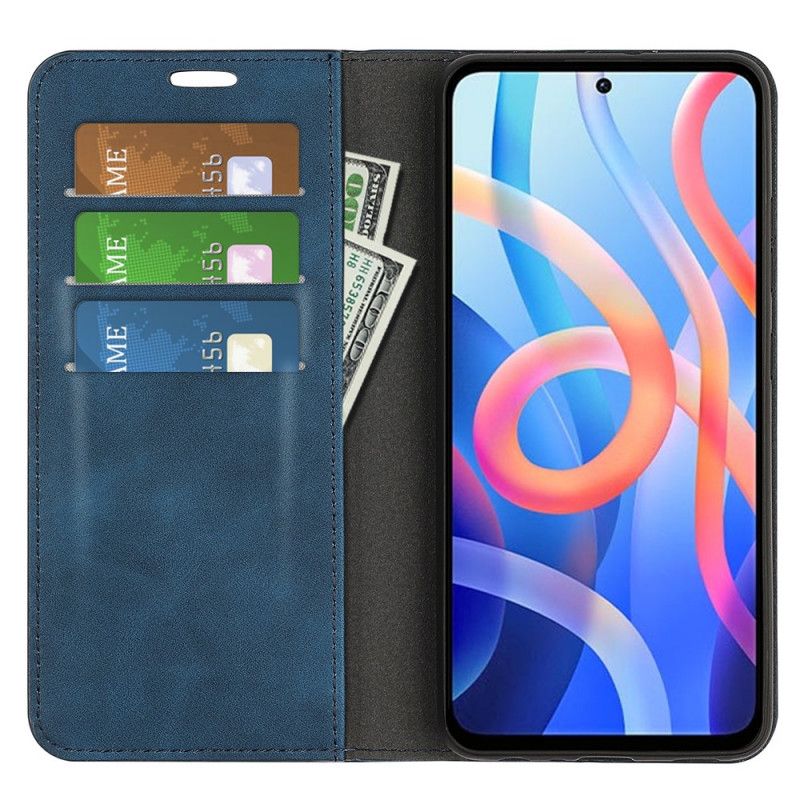 Folio-fodral För Xiaomi Redmi Note 11 / Poco M4 Pro 5g Skin-touch