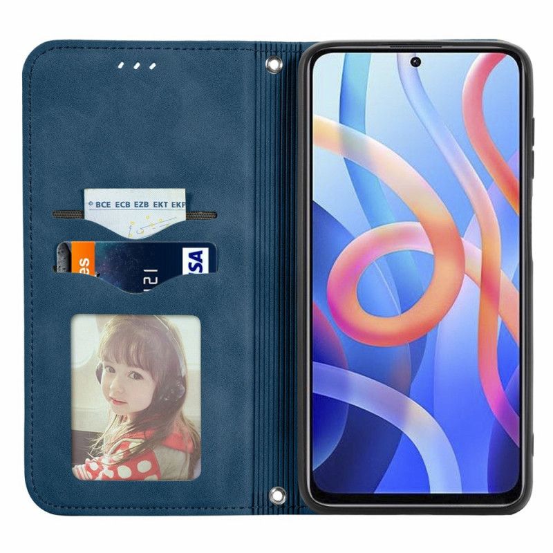 Folio-fodral Xiaomi Redmi Note 11 / Poco M4 Pro 5g Telefonfodral Skin-touch Classic