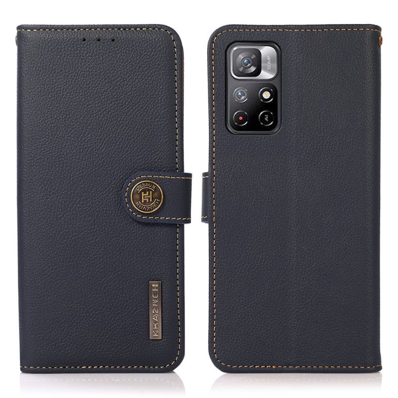 Läderfodral Xiaomi Redmi Note 11 / Poco M4 Pro 5g Telefonfodral Khazneh Läder