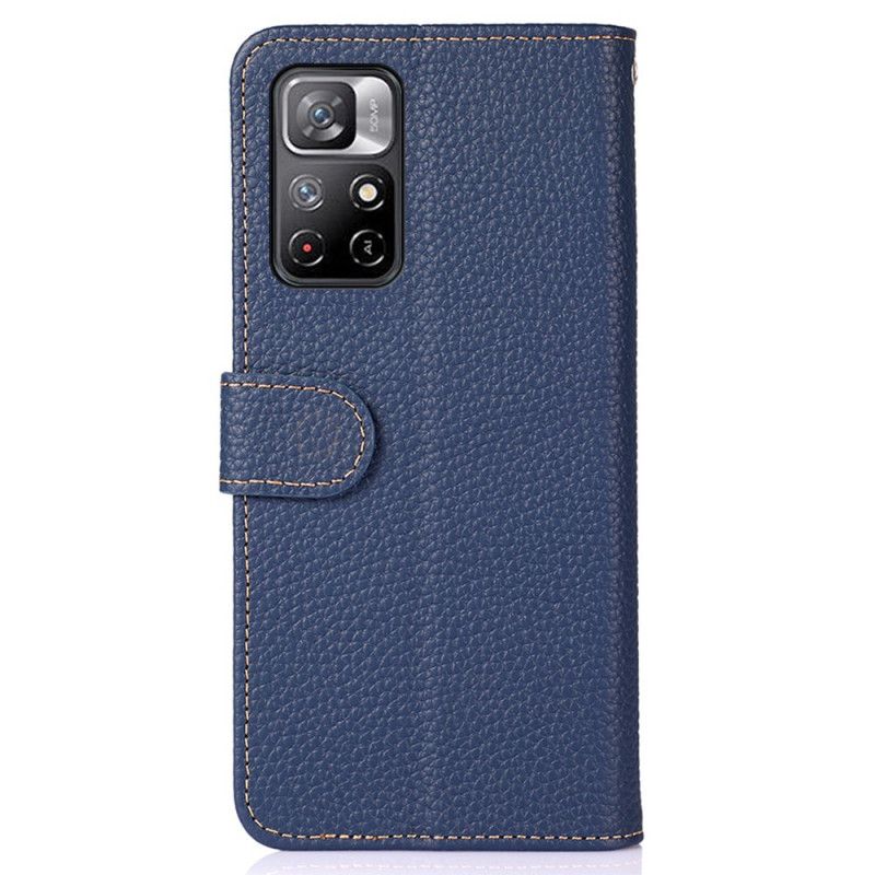 Läderfodral Xiaomi Redmi Note 11 / Poco M4 Pro 5g Telefonfodral Khazneh Lychee Läder