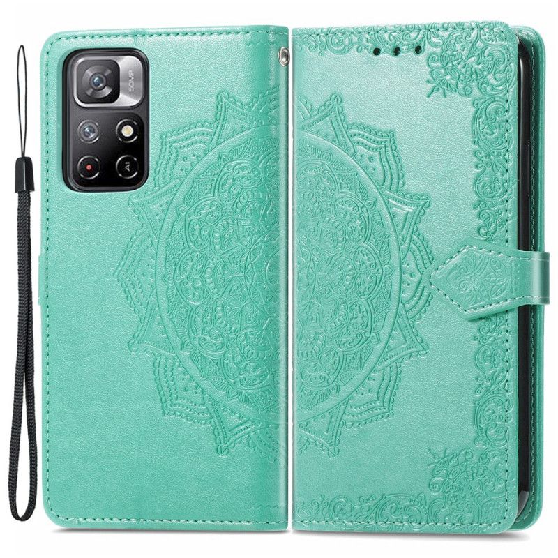 Läderfodral Xiaomi Redmi Note 11 / Poco M4 Pro 5g Telefonfodral Mandala Medeltid
