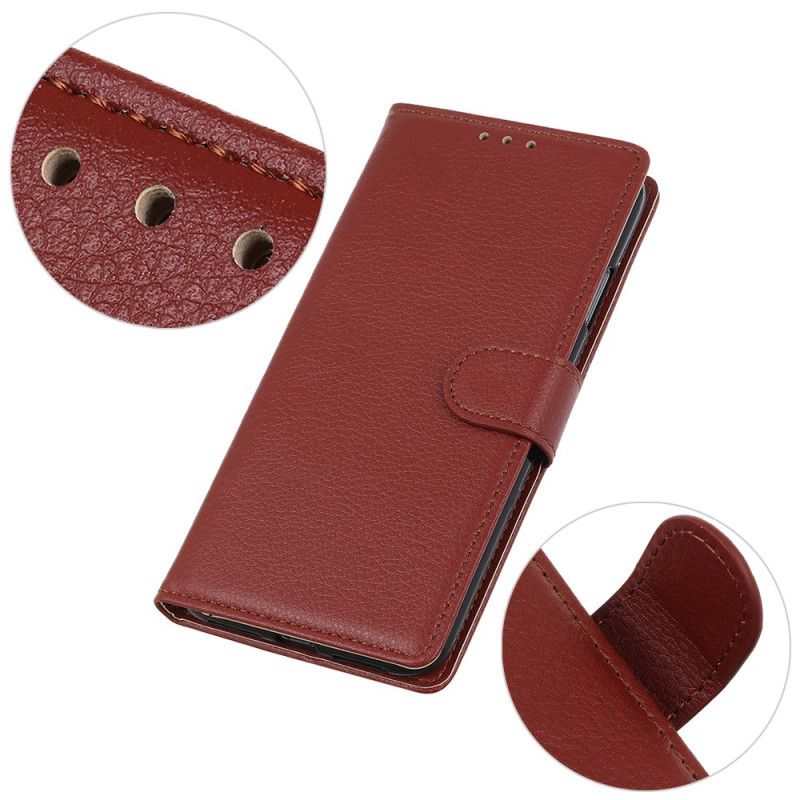 Läderfodral Xiaomi Redmi Note 11 / Poco M4 Pro 5g Telefonfodral Premium Litchi Lädereffekt