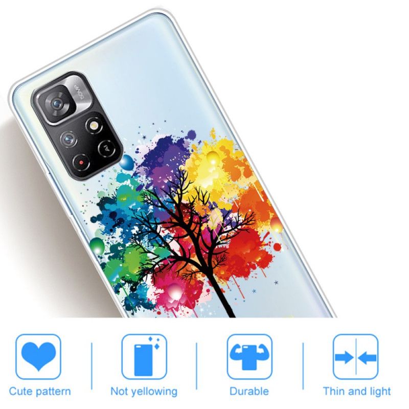 Skal Xiaomi Redmi Note 11 / Poco M4 Pro 5g Akvarellträd
