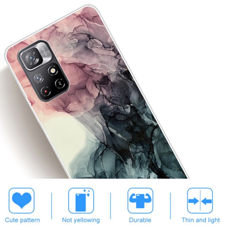 Skal Xiaomi Redmi Note 11 / Poco M4 Pro 5g Telefonfodral Färgad Marmor
