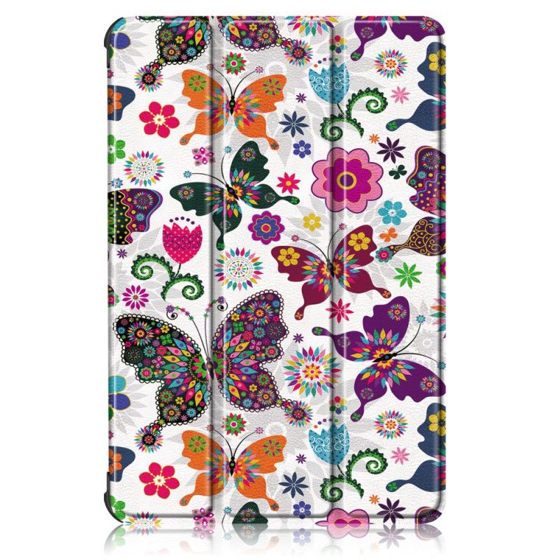 Smart Fodral Huawei MatePad T 10s Förstärkta Fjärilar Och Blommor