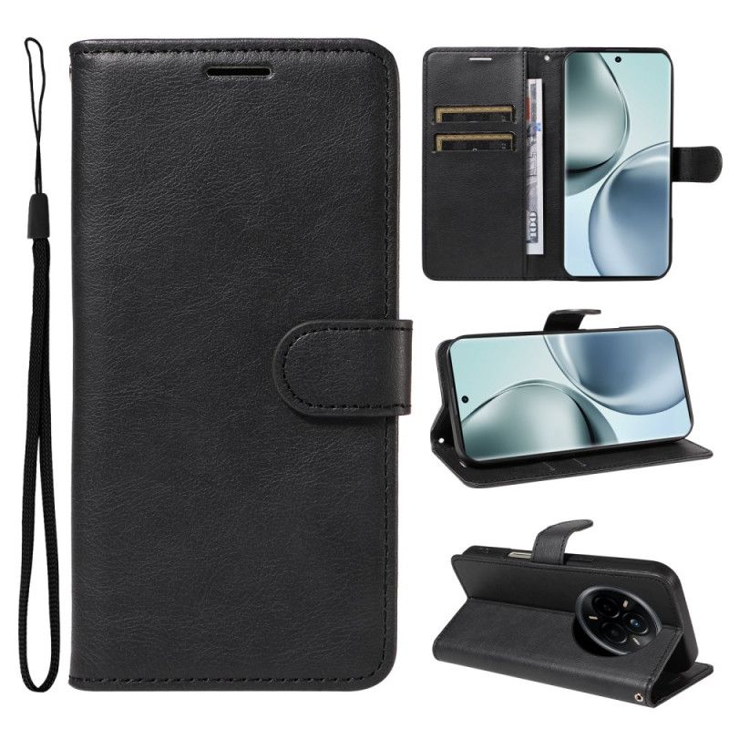 Fodral För Realme 14 Pro 5g Enkelt Konstläder