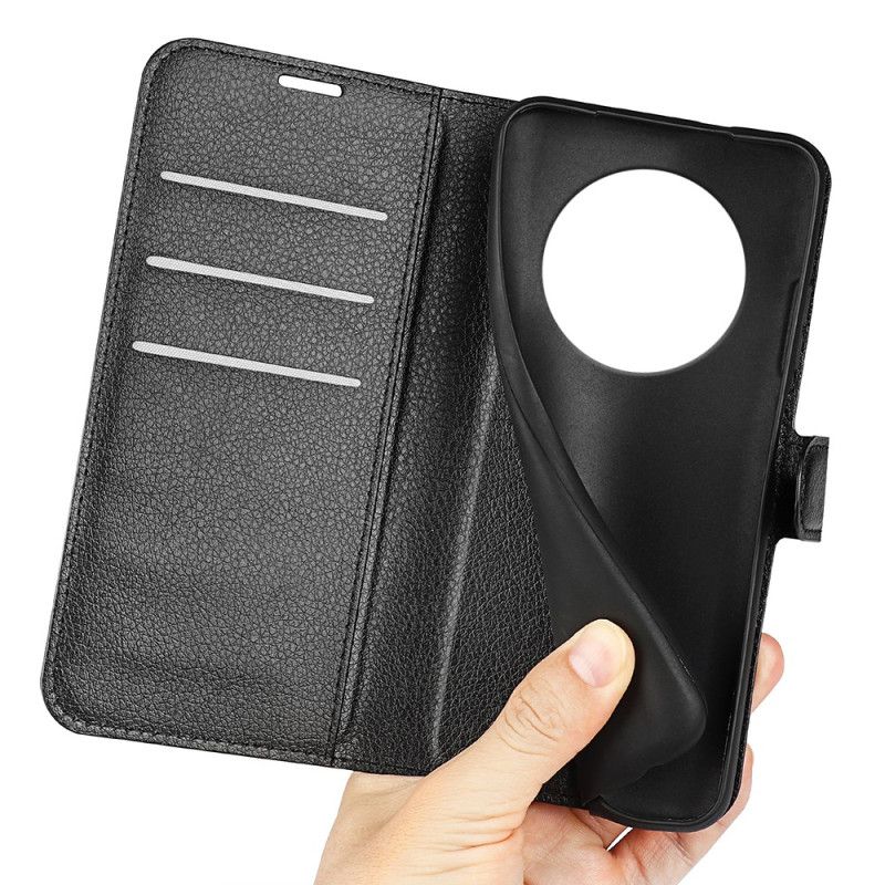 Fodral För Realme 14 Pro 5g Klassiskt Litchikonstläder