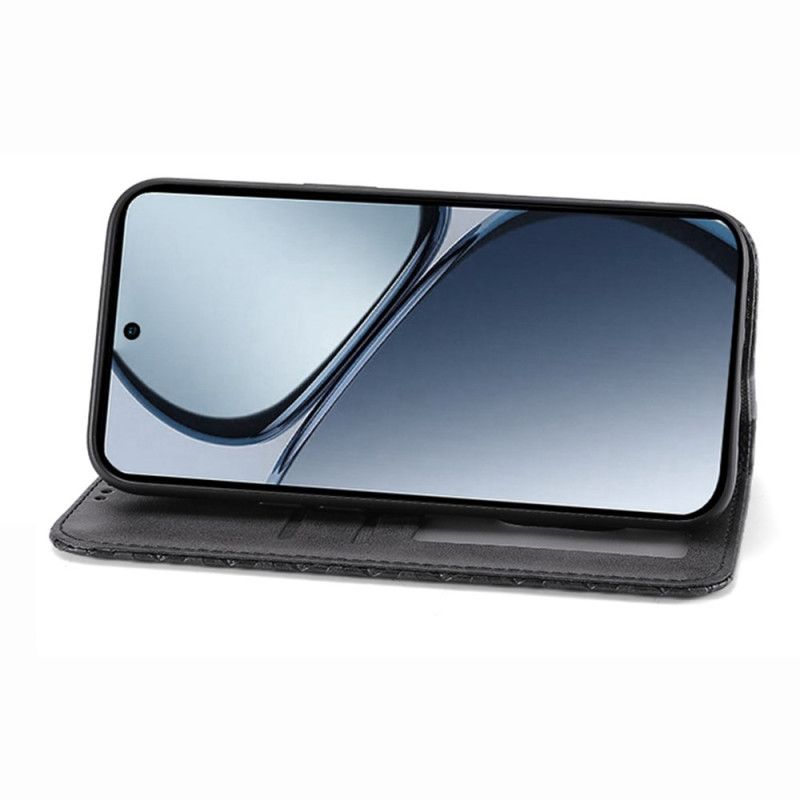 Folio-fodral Realme 14 Pro 5g Texturerad Design Med Karbinspänne