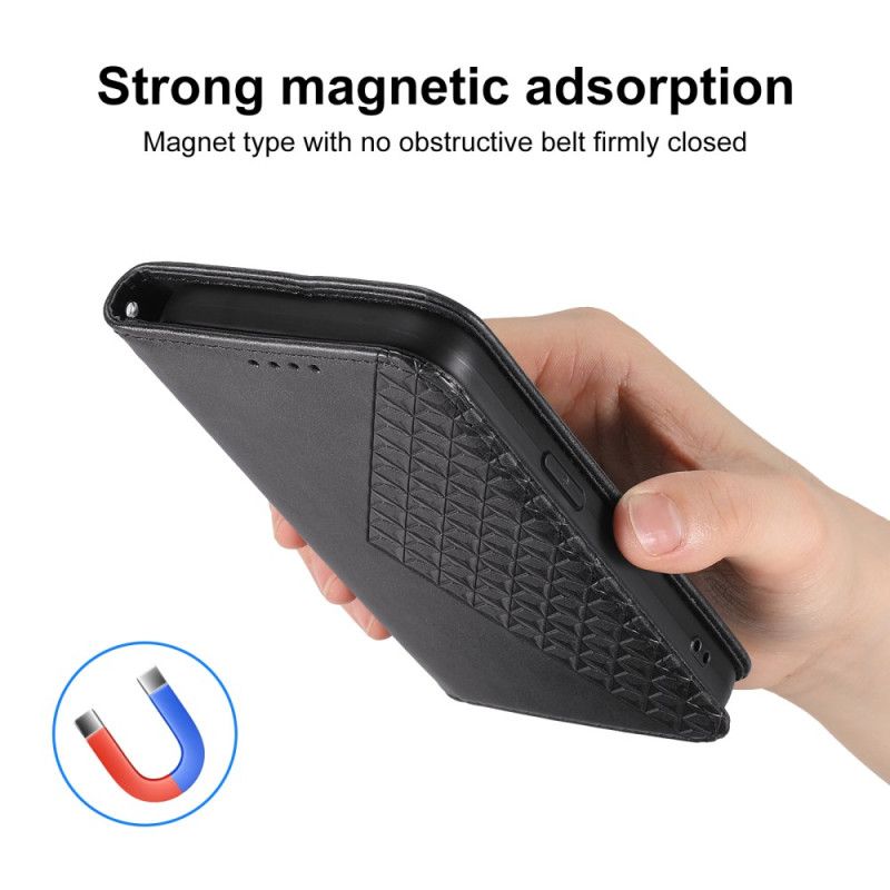 Folio-fodral Realme 14 Pro 5g Texturerad Design Med Karbinspänne