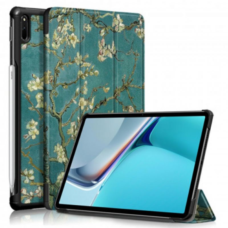 Smart Case Huawei Matepad 11 (2021) Förstärkta Blommande Grenar