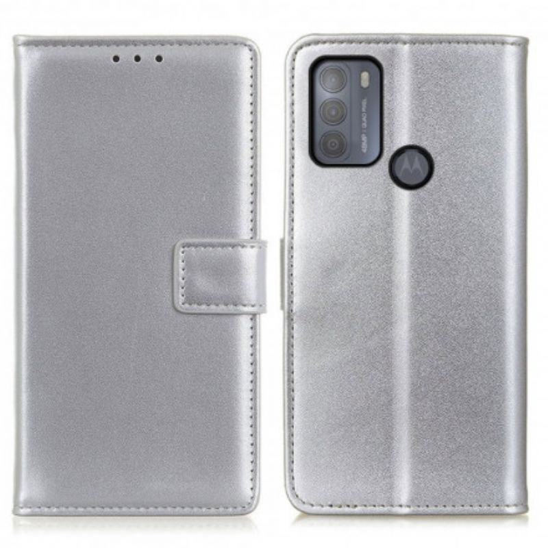 Skyddsfodral Moto G50 Vanligt Konstläder