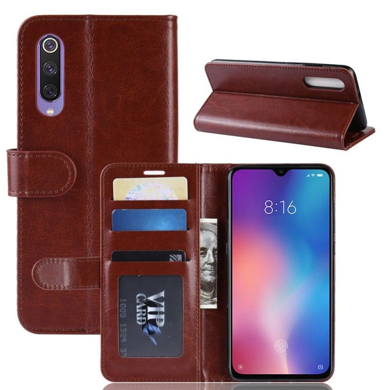 Läderskal Xiaomi Mi 9 SE Svart Ultra Konstläder