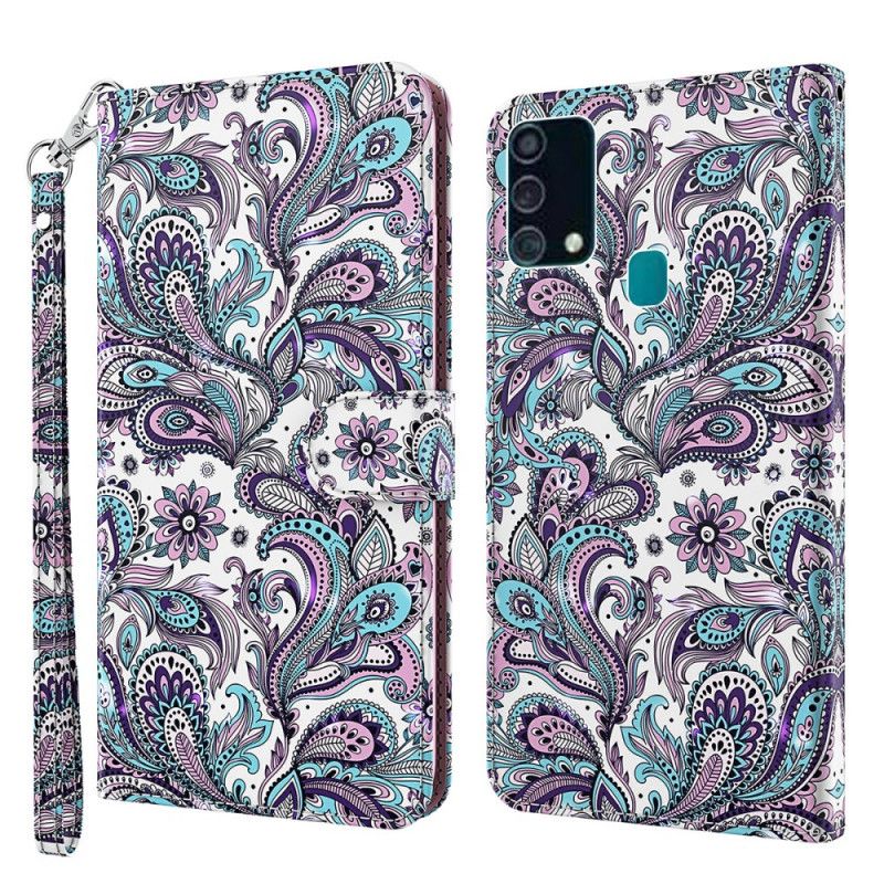 Fodral för Samsung Galaxy A32 5G Blommönster För Ljusa Fläckar
