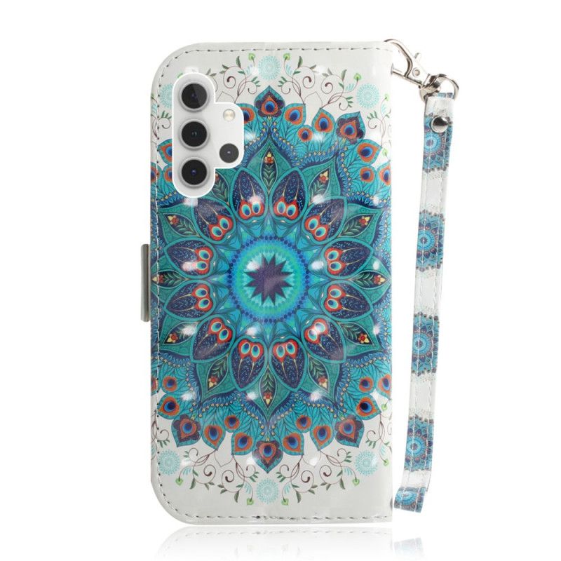 Fodral för Samsung Galaxy A32 5G Mästerlig Mandala Med Rem