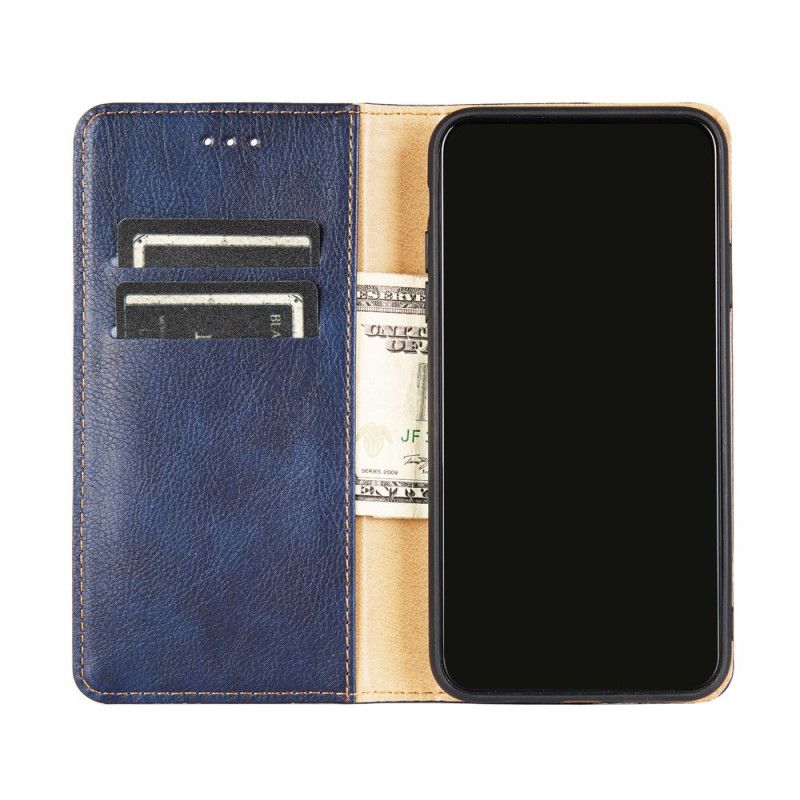 Folio-fodral Samsung Galaxy A32 5G Svart Monokrom Lädereffekt