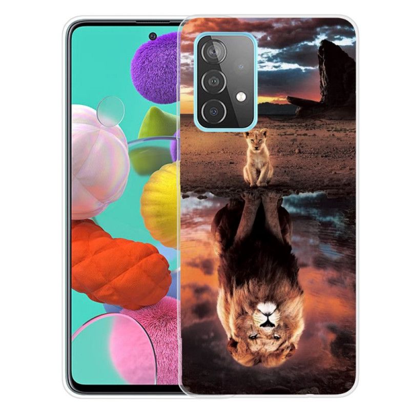 Skal för Samsung Galaxy A32 5G Grå Kattunge Dröm