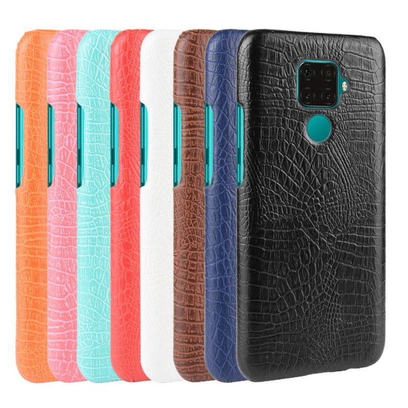 Skal för Huawei Mate 30 Lite Svart Krokodilhudstil