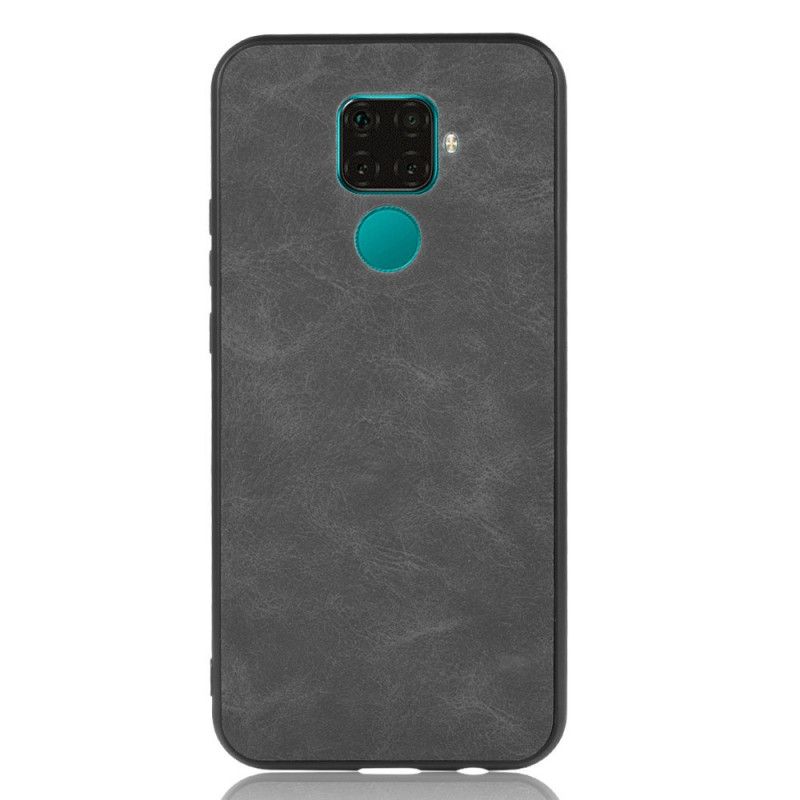 Skal Huawei Mate 30 Lite Svart Mobilskal Lädereffekt I Vintage Look