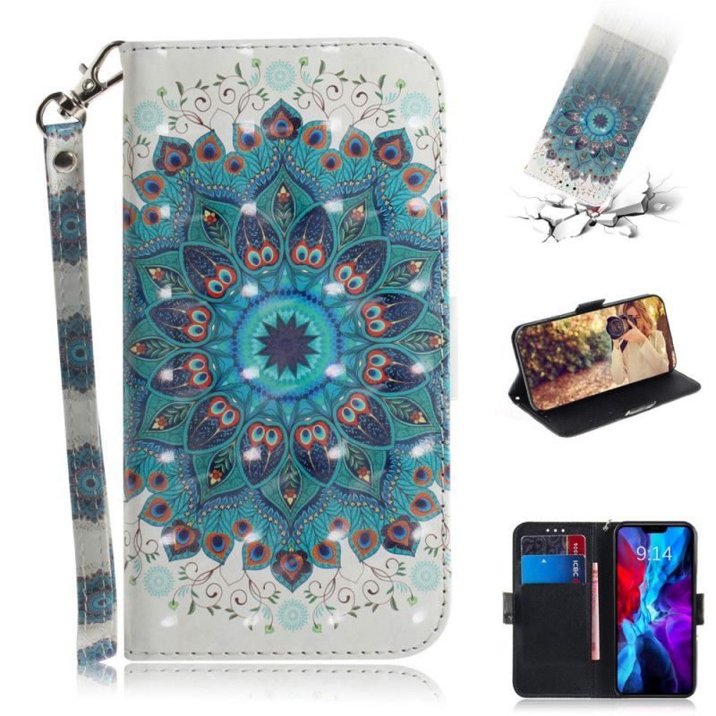 Fodral för iPhone 12 / 12 Pro Mästerlig Mandala Med Rem