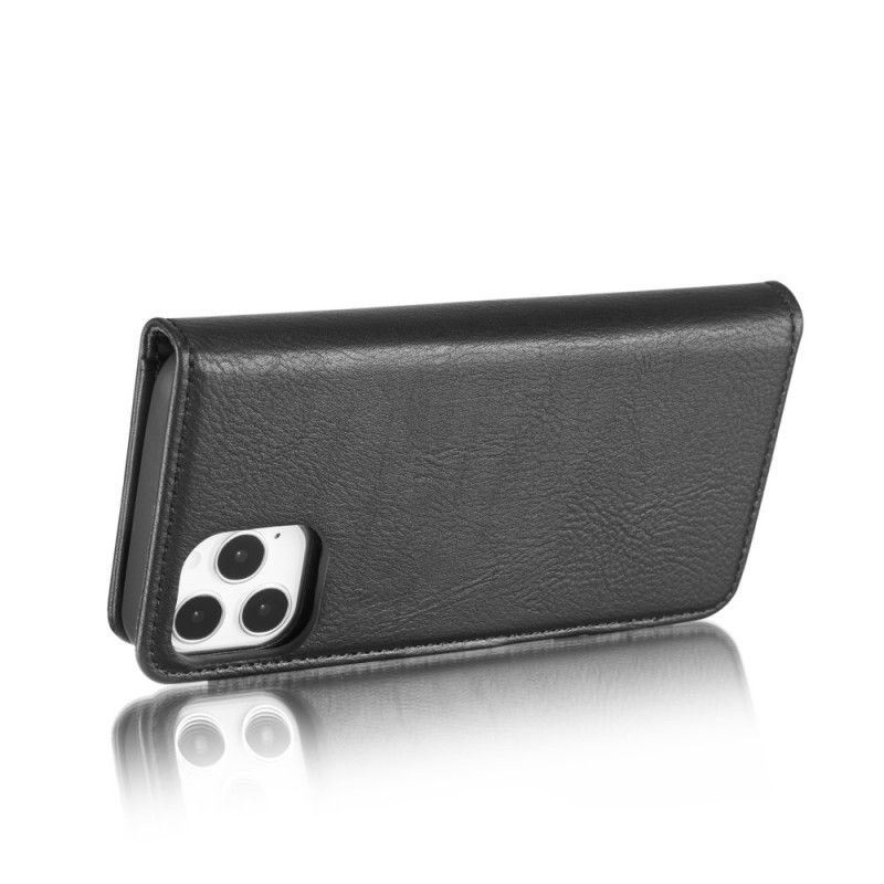 Läderfodral iPhone 12 / 12 Pro Svart Dg. Ming Avtagbart Fodral