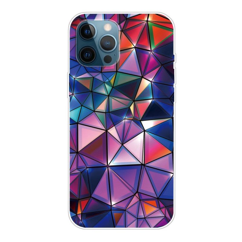 Skal iPhone 12 / 12 Pro Grå Flexibel Geometri