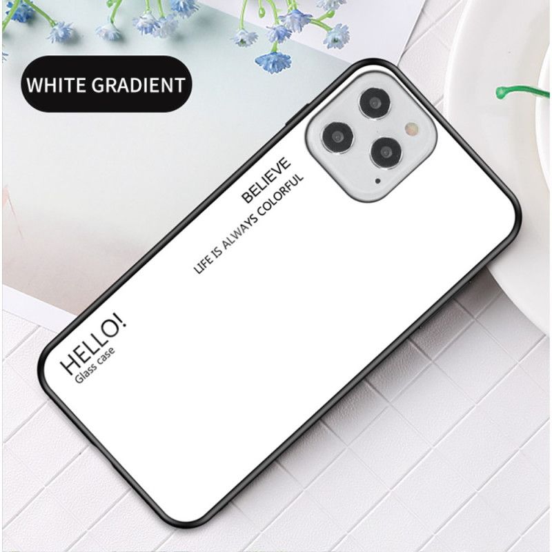 Skal iPhone 12 / 12 Pro Svart Hej Härdat Glas